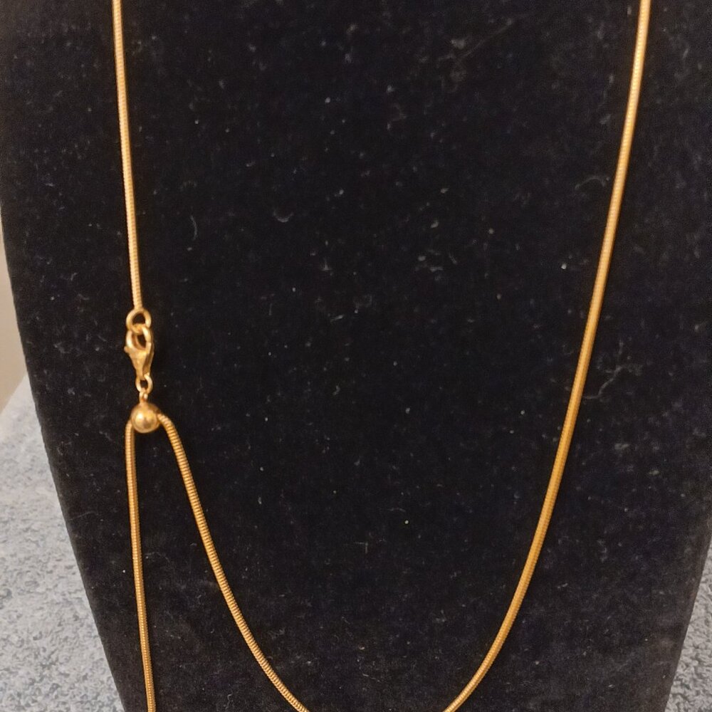 UltraFine 950 Silver Adjustable Snake Chain 24" Necklace